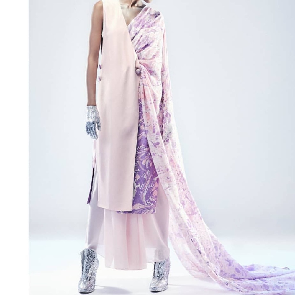 Multi-way layered gown sz 0X